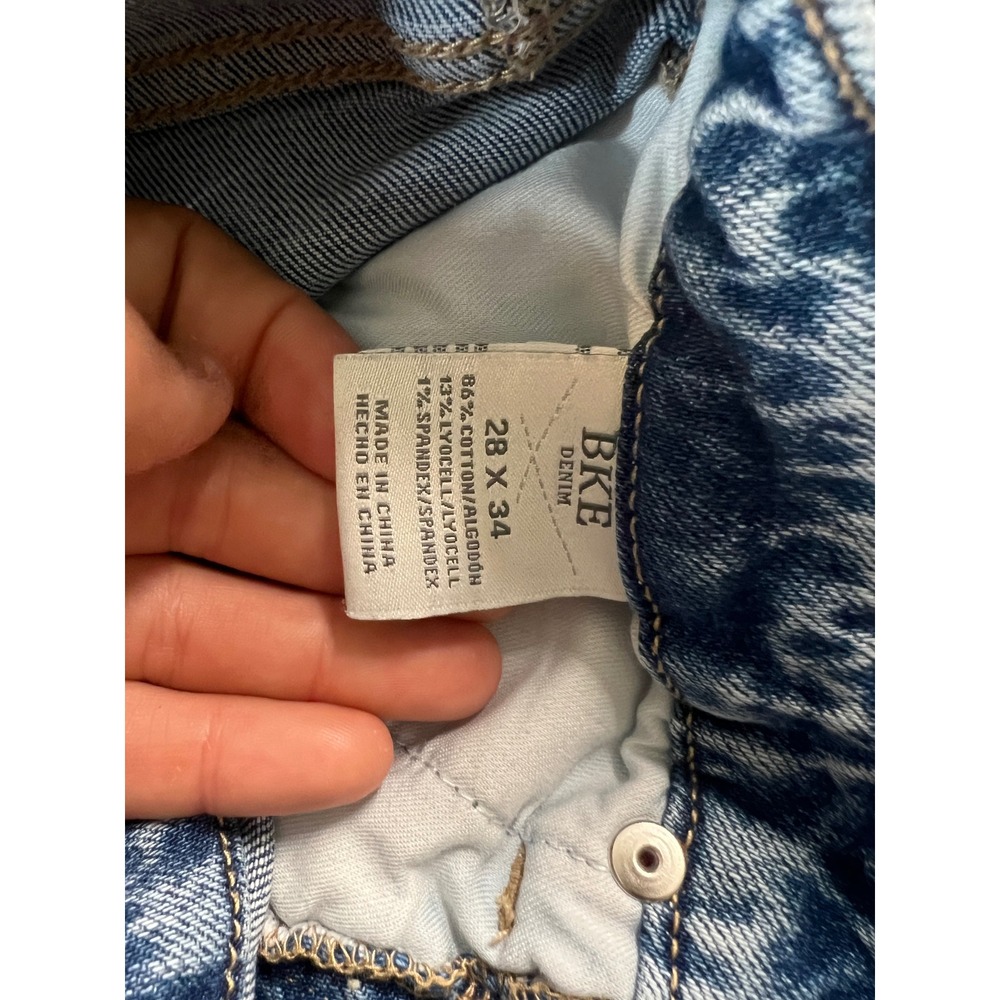 BKE Billie Slim Fit High Rise Classic Straight Leg Light Wash Jeans 28x34 - Picture 5 of 7